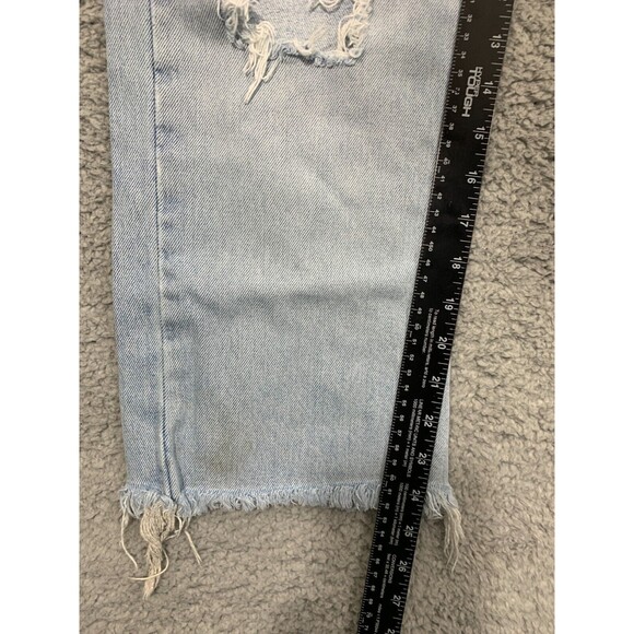 ABERCROMBIE & FITCH 2 Distressed Destroyed Bootcut Fringe Cropped Blown-out Knee - Picture 9 of 11